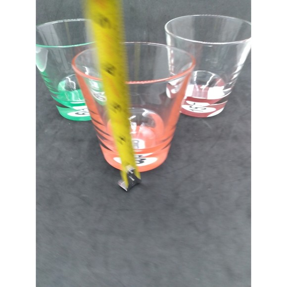 Vtg Luminarc MCM Barware Pool parlor double old fashioned glassware 10.25 oz - Picture 4 of 12